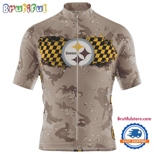 NFL Pittsburgh Steelers Special Desert Camo Cycling Jersey