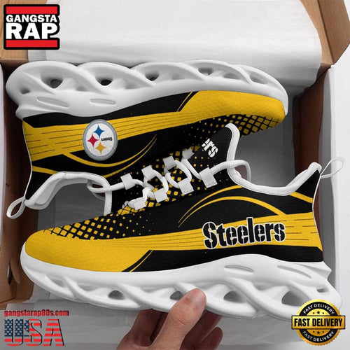 NFL Pittsburgh Steelers New Design 2025 Max Soul Shoes Running Sneakers