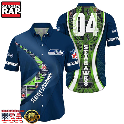 NFL Seattle SeahawksCustom Name Number New Design Hawaiian Shirt For Men Women