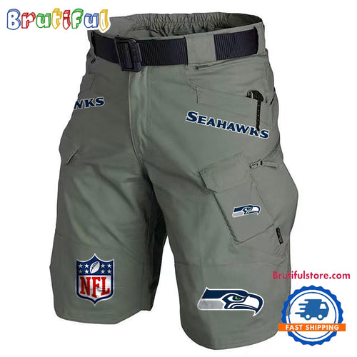 NFL Seattle Seahawks Football Team Military Tactical Shorts