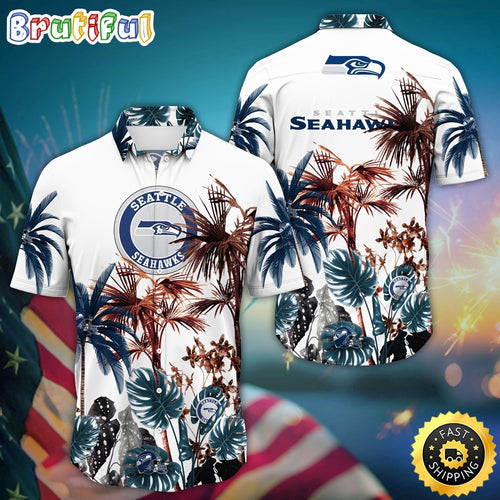 NFL Seattle Seahawks Hawaii Shirt Palm Tree Aloha Shirt For Fans