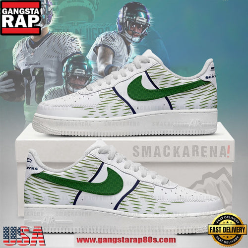 NFL Seattle Seahawks Rivalries Trending Football Sneakers Nike Air Force 1 Shoes