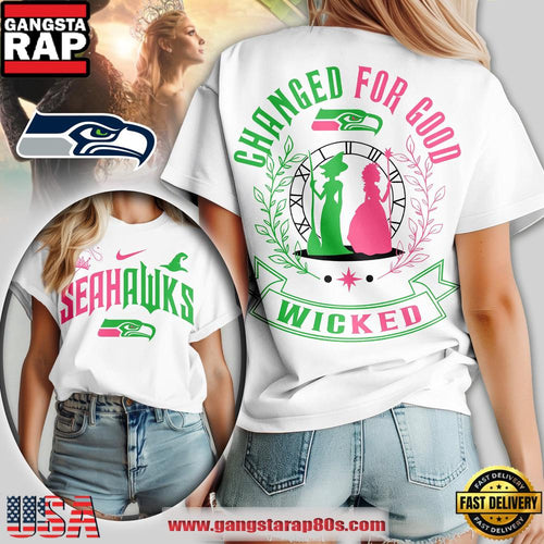 NFL Seattle Seahawks Wicked Changed For Good Women T-Shirt