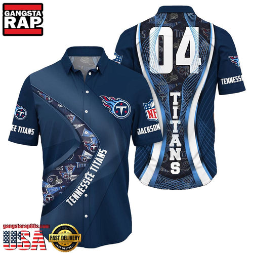 NFL Tennessee TitansCustom Name Number New Design Hawaiian Shirt For Men Women
