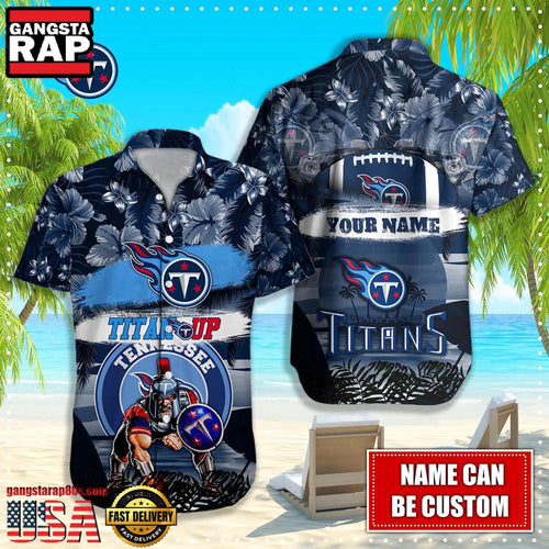 NFL Tennessee Titans Mascot Football Hawaiian Shirt For Men Women