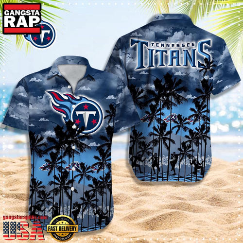 NFL Tennessee Titans Retro Aloha Shirts For Men Women