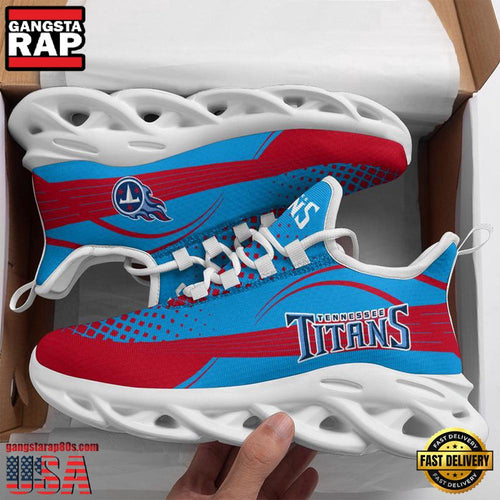 NFL Tennessee Titans New Design 2025 Max Soul Shoes Running Sneakers