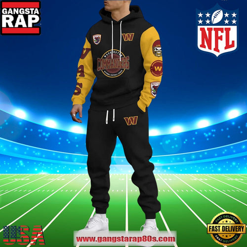 NFL Washington Commanders Holiday Christmas Hoodie Joggers Set