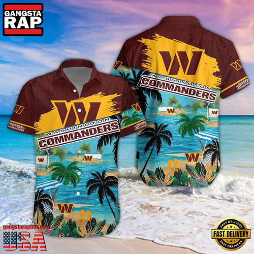 NFL Washington Commanders Hot Summer Aloha Hawaiian Shirt
