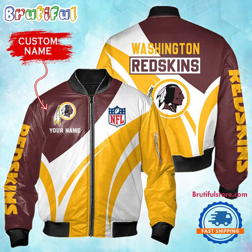 NFL Washington Redskins Football Team Logo Personalized Bomber Jacket