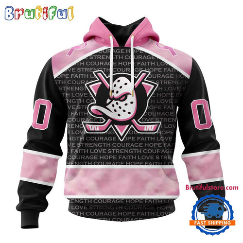 NHL Anaheim Ducks Special Pink Fight Breast Cancer Art Hoodie, T Shirt, Sweatshirt