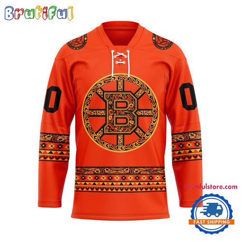 NHL Boston Bruins National Day For Truth And Reconciliation Design Hockey Jersey, Sport Jersey Shirt