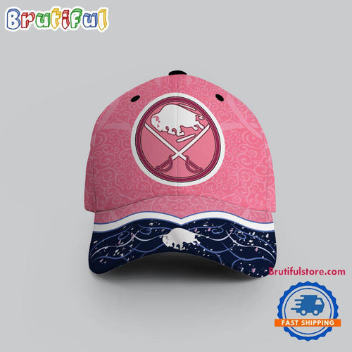 NHL Buffalo Sabres Hockey Fights Against Cancer Design Cap