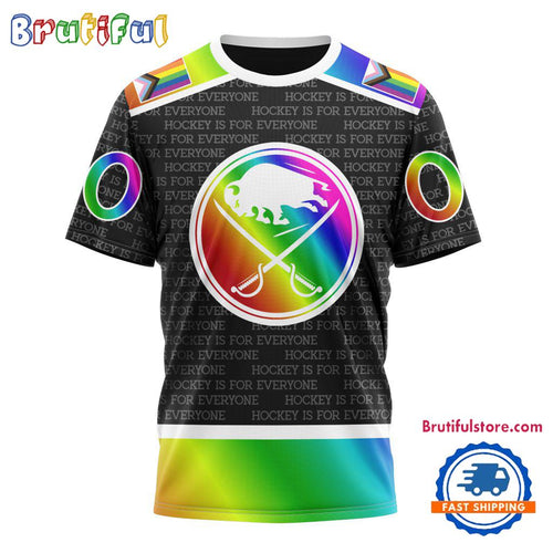 NHL Buffalo Sabres Special LGBT Pride Is For Everyone Hockey Design T Shirt, Sweatshirt, Hoodie