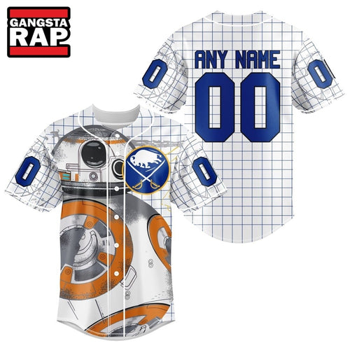 NHL Buffalo Sabres x BB 8 D Star War Baseball Jersey