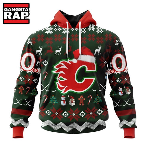 NHL Calgary Flames Hockey Christmas Is Coming 2026 Hoodie, T Shirt