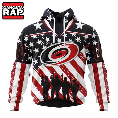 NHL Carolina Hurricanes Specialized Kits For Honor USS Military Hoodie, T Shirt