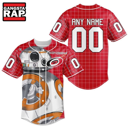 NHL Carolina Hurricanes x BB 8 D Star War Baseball Jersey