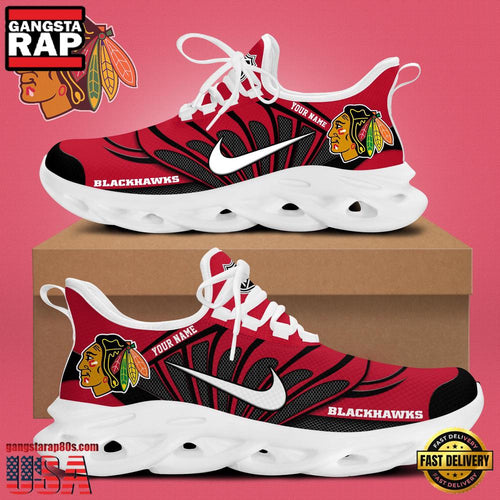 NHL Custom NameChicago Blackhawks New Design 2025 Max Soul Shoes Running Sneakers
