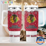 NHL Chicago Blackhawks Personalized Stanley Diamond Tumbler 40oz