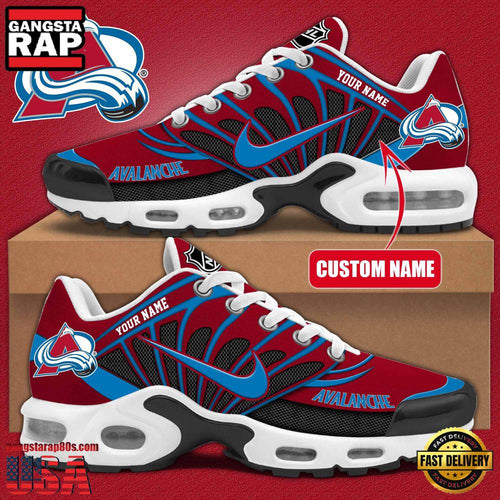 NHL Custom Name Colorado Avalanche New Design Air Max Plus Shoes Running Sneakers