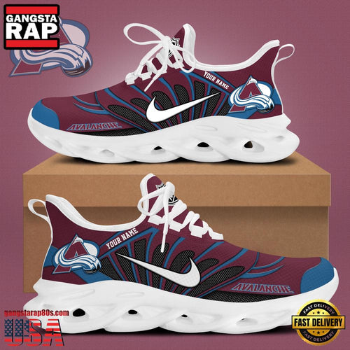 NHL Custom NameColorado Avalanche New Design 2025 Max Soul Shoes Running Sneakers