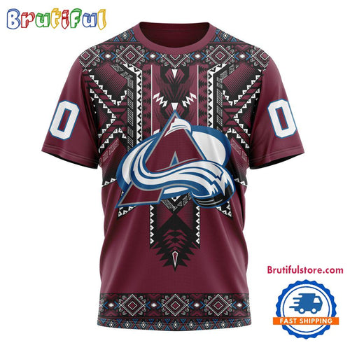 NHL Colorado Avalanche Special Native American Heritage Design T Shirt, Hoodie, Sweatshirt