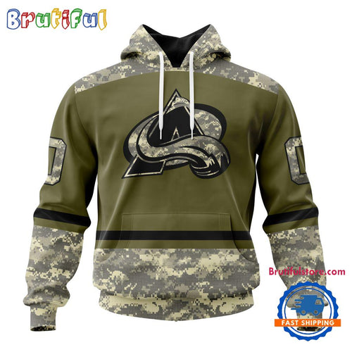 NHL Colorado Avalanche Special Veterans Military Appreciation Hoodie, TShirt, Sweatshirt