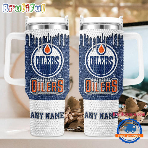NHL Edmonton Oilers Personalized Stanley Diamond Tumbler 40oz