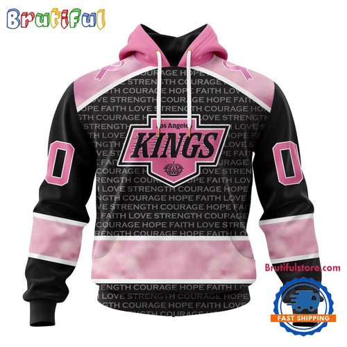 NHL Los Angeles Kings Special Pink Fight Breast Cancer Art Hoodie, T Shirt, Sweatshirt
