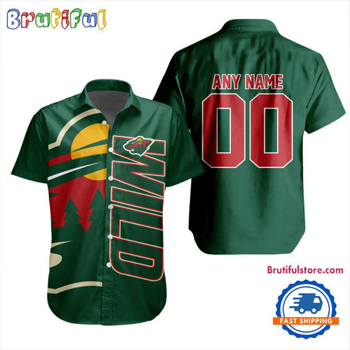 NHL Minnesota Wild New Design Hawaiian Shirt, Hockey Team Button Shirt
