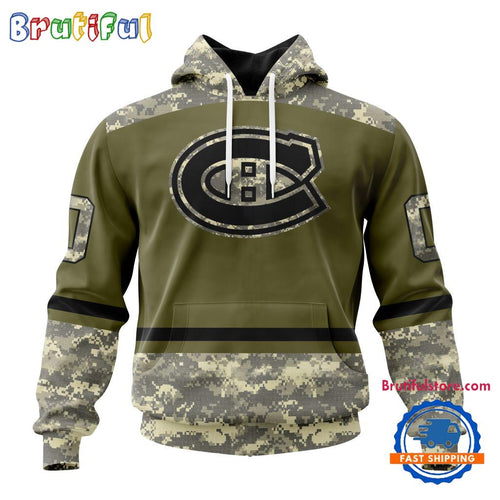NHL Montreal Canadiens Special Veterans Military Appreciation Hoodie, TShirt, Sweatshirt