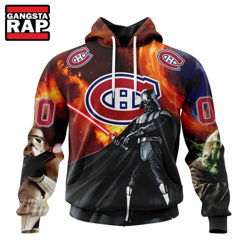 NHL Montreal Canadiens x Star War Specialized Design Hoodie, T Shirt