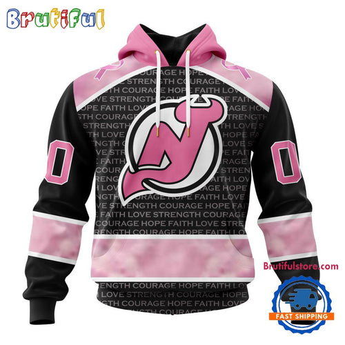 NHL New Jersey Devils Special Pink Fight Breast Cancer Art Hoodie, T Shirt, Sweatshirt