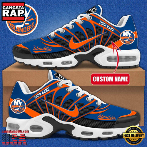 NHL Custom Name New York Islanders New Design Air Max Plus Shoes Running Sneakers