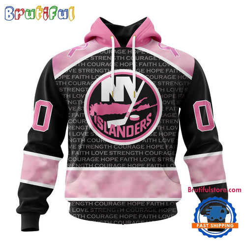 NHL New York Islanders Special Pink Fight Breast Cancer Art Hoodie, T Shirt, Sweatshirt
