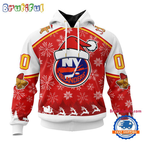 NHL New York Islanders Special Santa Hats Logo Team Merry Christmas Hoodie, TShirt, Sweatshirt