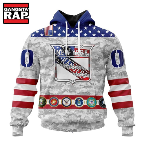 NHL New York Rangers Armed Forces Appreciation Design Hoodie, T Shirt
