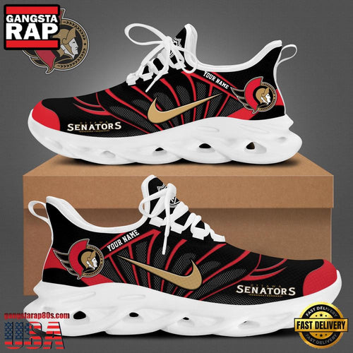NHL Custom NameOttawa Senators New Design 2025 Max Soul Shoes Running Sneakers