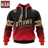 NHL Ottawa Senators Special Retro Gradient Design Hoodie, T Shirt