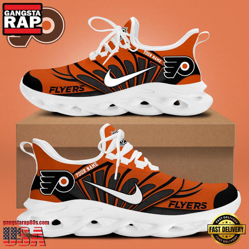 NHL Custom NamePhiladelphia Flyers New Design 2025 Max Soul Shoes Running Sneakers