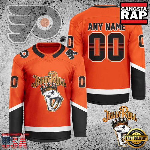 NHL Custom Name Number Philadelphia Flyers Jelly Roll New Design Hockey Jersey