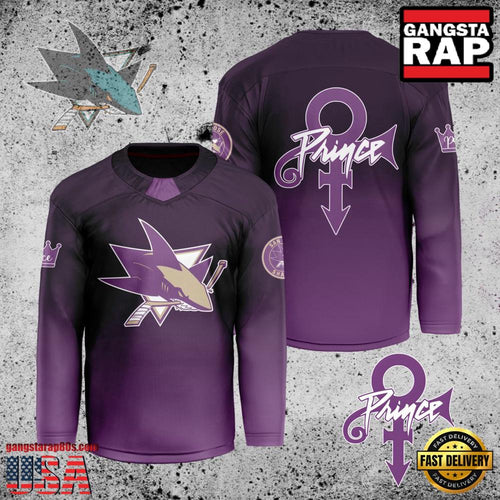 NHL Custom Name Number San Jose Sharks Prince New Design Hockey Jersey