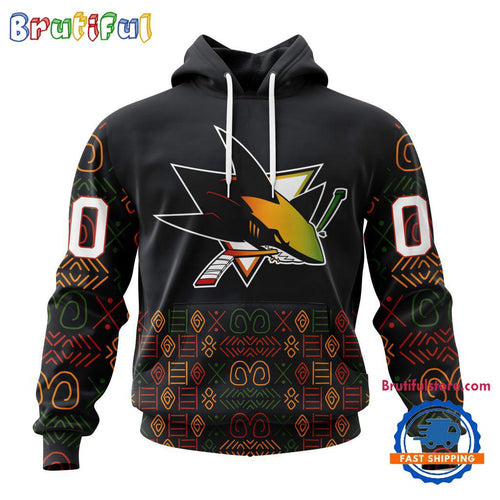 NHL San Jose Sharks Special Design For Black History Month Hoodie, TShirt, Sweatshirt
