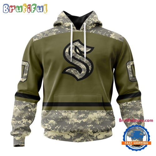 NHL Seattle Kraken Special Veterans Military Appreciation Hoodie, TShirt, Sweatshirt