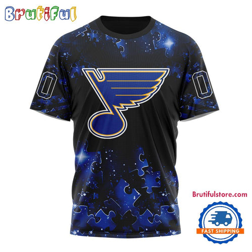 NHL St. Louis Blues Autism Awareness Hockey New Design TShirt, Sweatshirt, Hoodie