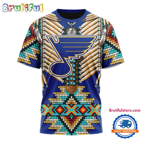 NHL St. Louis Blues Special Native American Costume Hockey Team Design T Shirt, Hoodie, Sweatshirt