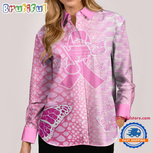NHL St. Louis Blues Special Pink Fight Breast Cancer Women’s Casual Shirt, Hockey Woman Casual Shirt