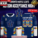 NHL Toronto Maple Leafs Autism Awareness Night 2025 Hockey Jersey