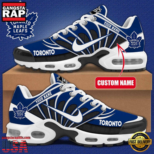 NHL Custom Name Toronto Maple Leafs New Design Air Max Plus Shoes Running Sneakers